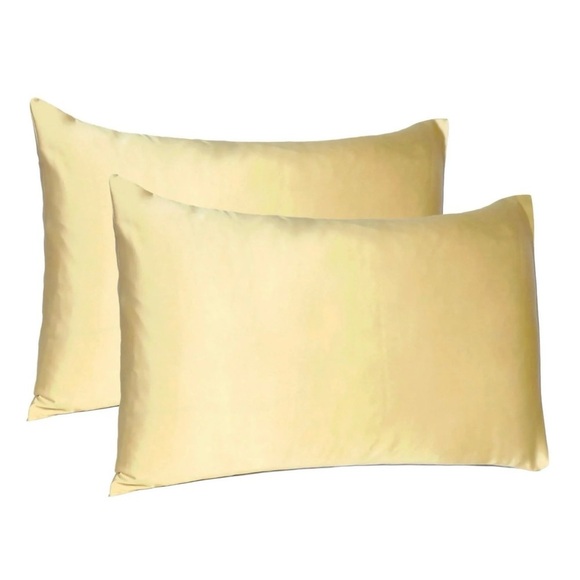 Barbara Barry dream satin tux queen pillowcases - Picture 1 of 3
